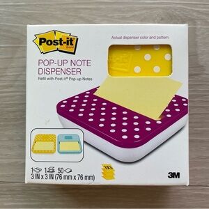 Post- It Pop-Up Note Dispenser - Yellow - New